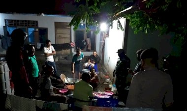 Patroli-Gabungan,-Satgas-Aman-Nusa-II-Bersama-Satgas-Covid-19-Lakukan-Patroli-Malam