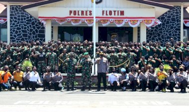Sinergitas-TNI-POLRI,-Polres-Flotim-Lakukan-Penyambutan-188-Prajurit-Remaja-Kodim-1624-Larantuka