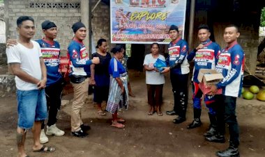 Komunitas-Motor-Trail-NTC-Flotim-Bersama-Polres-Flotim-Gelar-Bakti-Sosial