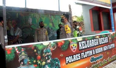 Ops-Lilin-Turangga-2020,-Kapolres-Flotim-Cek-Pos-Pam-Pastikan-Kesiapan-Petugas