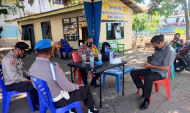 Wakapolres-Flotim-Cek-Pos-Pam,-Pantau-Situasi-Operasi-Ketupat-Ranakah-2021