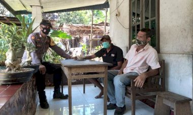 Bhabinkamtibmas-Bripka-Bondan-Rutin-Patroli-Sambang-Desa-Binaannya