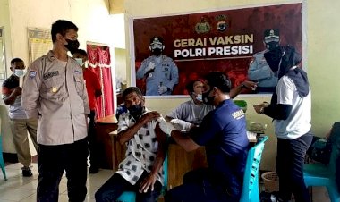 Peduli-Masyarakatnya,-Polres-Flotim-Terus-Dirikan-Gerai-Vaksin-Polri-Presisi