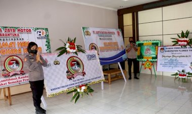 Dikirimi-Karangan-Bunga,-Polres-Flotim-:-Ini-Bentuk-Dukungan-Dalam...