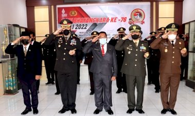 Puncak-Perayaan-Hari-Bhayangkara-Ke-76,-Polres-Flotim-Gelar-Upacara-Virtual-dan-Syukuran