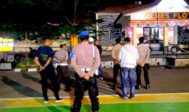 Cegah-Gangguan-Kamtibmas-Dimalam-Hari,-Polres-Flotim-Tingkatkan-Patroli