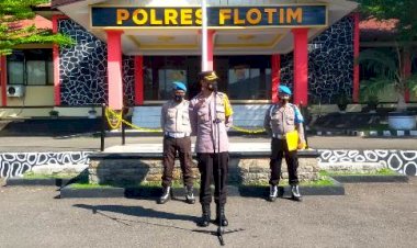 Pimpin-Apel-Pagi,-Waka-Polres-Flotim-Tekankan-Beberapa-Hal