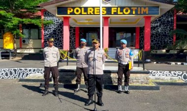 Pimpin-Apel-Pagi,-Wakapolres-Flotim-Tekankan-Personelnya-Beberapa-Hal