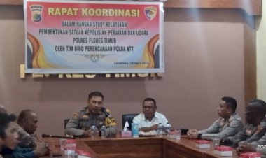 Pembentukan-Sat-Polairud,-Kapolres-Flotim--Pimpin-Rakor-bersama
