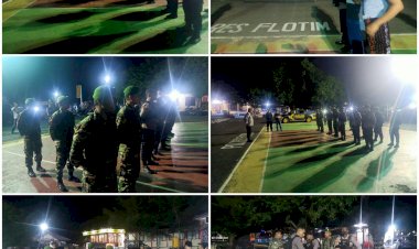 Bentuk-Sinegritas,-Personil-Kodim-1624-Flotim-Dan-Polres-Flotim-Mengantisipasi-Gangguan-Kamtibmas-di-Wilayah-Hukum-Polres-Flotim