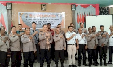 Giat-Supervisi-Bidang-Perencanaan-dan-anggaran-oleh-Tim-Biro-Rena-Polda-NTT-di-Polres-Flores-Timur