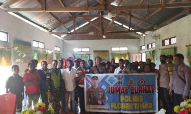 Dalam-Jumat-Curhat,-Kapolres-Flores-Timur-Ajak-Warga-Waspada-TPPO!
