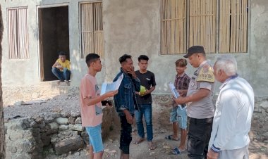 Sebagai-Bentuk-Kepedulian-Kepada-Warga-Binaannya,-Bhabinkamtibmas-Melaksanakan-Sambang-Dan-Himbauan-Para-Pemuda-Desa-Menanga-Tentang-Tindak-Pidana-Perdagangan-Orang-(TPPO)