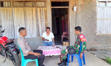 Bhabinkamtibmas-Dan-Babinsa-Solor-Barat-Menghimba-Masyarakat-Waspada-Erupsi-Gunung-Lewotobi