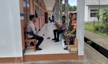 Sinegritas-TNI-POlLRI-Mengamankan-Rapat-Pleno-Rekapitulasi-Perolehan-Suara-Pemilihan-Umum-2024.