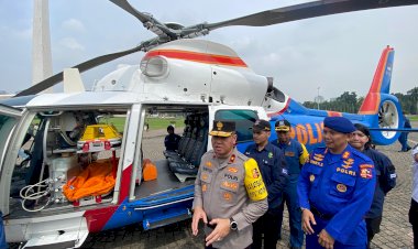 Polri-Kerahkan-2-Helikpoter-Jadi-Ambulans-Udara-saat-Arus-Mudik-dan-Balik-Lebaran