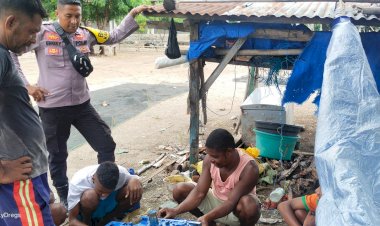 Bhabinkamtibmas-Ajak-Pemuda-Desa-Cipta-Kondusif-Di-Desa-Binaanya