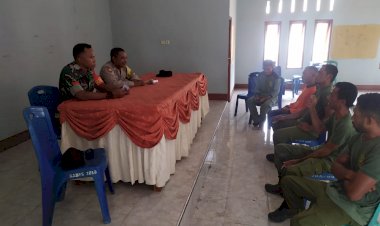 Bhabinkamtibmas-Dan-Babinsa-Berikan-Pelatihan-Penguatan-Serta-Peningkatan-Kapasitas-Satlinmas-Desa-Nobo