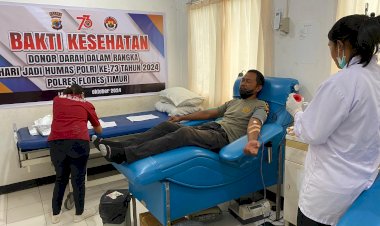 Polres-Flotim-Gelar-Donor-Darah-dalam-Rangka-HUT-Humas-Ke-73