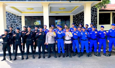 Pengamanan-Semana-Santa-2025-Selesai,-Polres-Flotim-Lepas-Personel-Bko-Brimob-Dan-Pol-Air