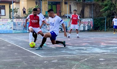 Semarak-Hari-Bhayangkara-ke-79,-Polres-Flotim-Gelar-Turnamen-Futsal-Antar-Satfung-dan-Polsek-Jajaran