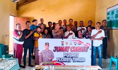 Gelar-Jumat-Curhat-di-Pantai-Besar:-Kapolres-Flotim-Serap-Suara-dan-Harapan-Masyarakat