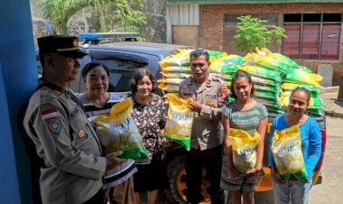 Terjual-2-Ton-Beras-SPHP-di-Weri,-Polres-Flores-Timur-Bantu-Ringankan-Beban-Warga-Lewat-Gerakan-Pangan-Murah