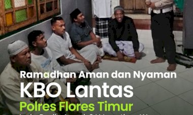 Sambang-Ramadhan,-Polres-Flotim-Serukan-Stop-Aksi-Kekerasan-Mari-Jaga-Kedamaian
