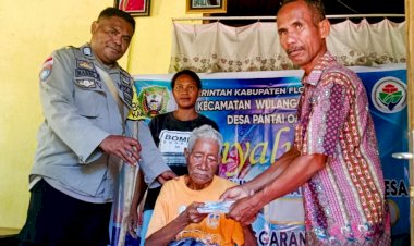 Berjalan-Lancar,-Bhabinkamtibmas-Bripka-Semarno-Lakukan-Pendampingan-Penyaluran-BLT