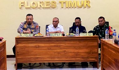 Gelar-Rapat-Koordinasi-Lintas-Sektoral,-Forkopimda-Flores-Timur-Dukung-Penuh-Upaya-Polres-Flotim-Dalam-Penanganan-Konflik-Sosial-di-Adonara-Timur