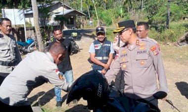 Kunjungi-Polsek-Adonara,-Kapolres-Flores-Timur-Cek-Progres-Pembangunan-Asrama