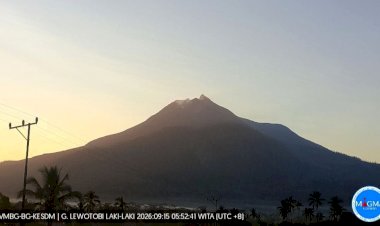 Tetap-Tenang-di-Tengah-Siaga,-Polres-Flotim-Sampaikan-Kondisi-Lewotobi-Laki-laki