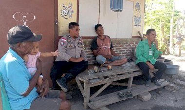 Bhabinkamtibmas-Sambangi-Warga-Boru,-Kewaspadaan-Jadi-Bekal-Hadapi-Musim-Kemarau