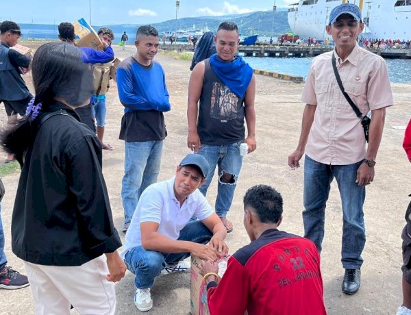 Tindak Lanjuti Perintah Kapolda NTT, Polres Flotim Gelar Operasi Minuman Beralkohol di Pelabuhan Larantuka