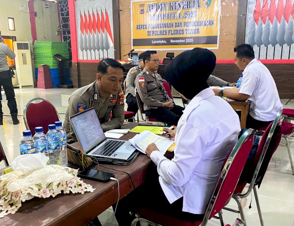 Tim Itwasda Polda NTT Laksanakan Audit Kinerja di Polres Flores Timur