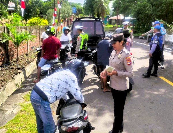Polres Flotim Gencarkan Operasi Keselamatan, Kesadaran Pengendara Jadi Fokus Utama
