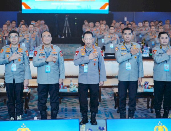 Beri Arahan di Rapim Polri, Kapolri Tegaskan Dukung-Kawal Penuh Program Pemerintah