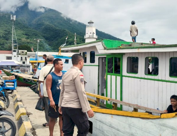 ‎H+2 Landai lancar, personel Pos Yan Pelabuhan Monitoring Aktivitas Pelabuhan Larantuka
