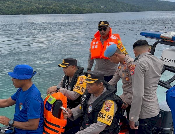 Naik Speedboat, Kapolres Tinjau Kesiapan Pengamanan di Desa Wureh
