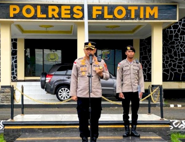 Apel Jam Pimpinan, Kapolres Flotim: Pertahankan yang Baik, Tingkatkan yang Kurang