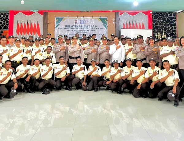 Penutupan Gada Pratama di Aula Ikatara, Polres Flotim Siapkan Satpam Berkualitas