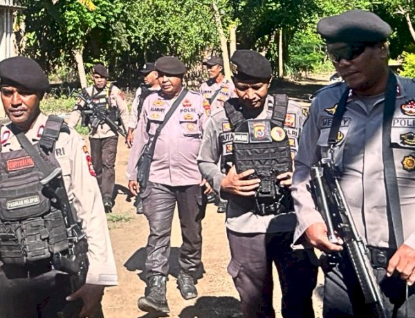 Langkah Pagi Personel Pos Pengamanan Narasaosina Intensifkan Patroli, Situasi Tetap Kondusif
