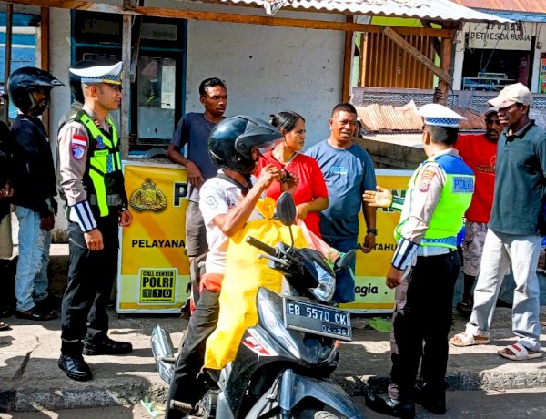 Membangun Budaya Tertib Berlalu Lintas Melalui Kehadiran Humanis Satlantas Polres Flores Timur