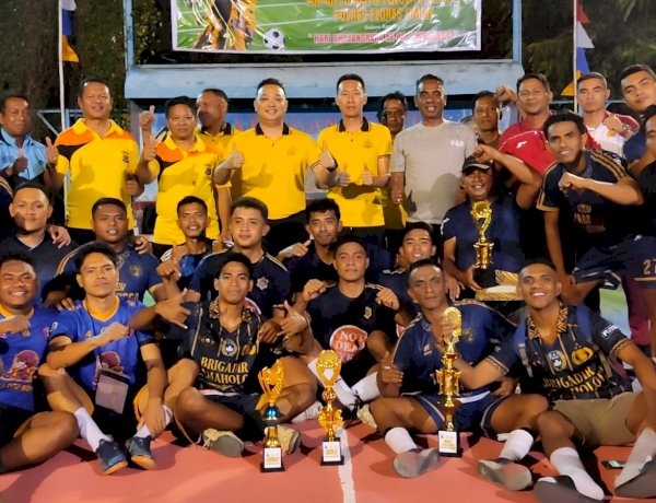 Tampil Terbaik, Sat Sabhara Juarai Turnamen Futsal Hari Bhayangkara ke-80