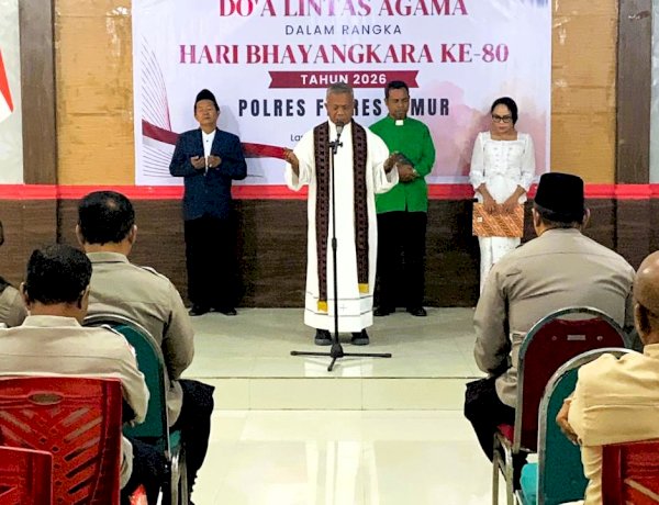 Sambut Hari Bhayangkara ke-80, Polres Flores Timur Gelar Doa Lintas Agama