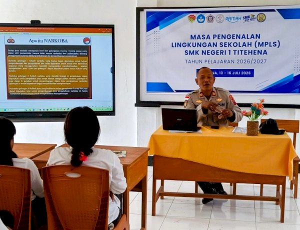 Bentuk Generasi Tangguh, Kapolsek Titehena Sosialisasikan Narkoba dan Kamtibmas