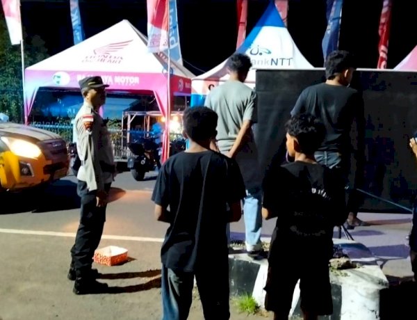 Hadir di Tengah Masyarakat, Patroli Malam Polres Flores Timur Perkuat Kamtibmas