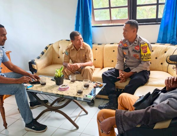 Komunikasi Aktif Bhabinkamtibmas Bersama Camat Dukung Situasi Tetap Kondusif