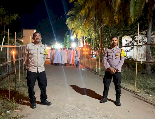Dua Bhabinkamtibmas Hadir di Tengah Umat, Misa Santo Dominikus di Stasi Wureh Berlangsung Khidmat