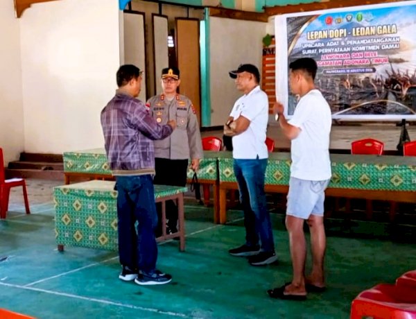 Pastikan Semua Siap, Kapolres Flotim AKBP Gede Putra Yase Kembali Cek Lokasi Prosesi Damai Lewonara–Bele
